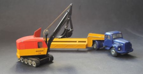 Tekno Scania Vabis 110 Cargotruck with Akerman Dredge 1958 Die-Cast-Model (4915)